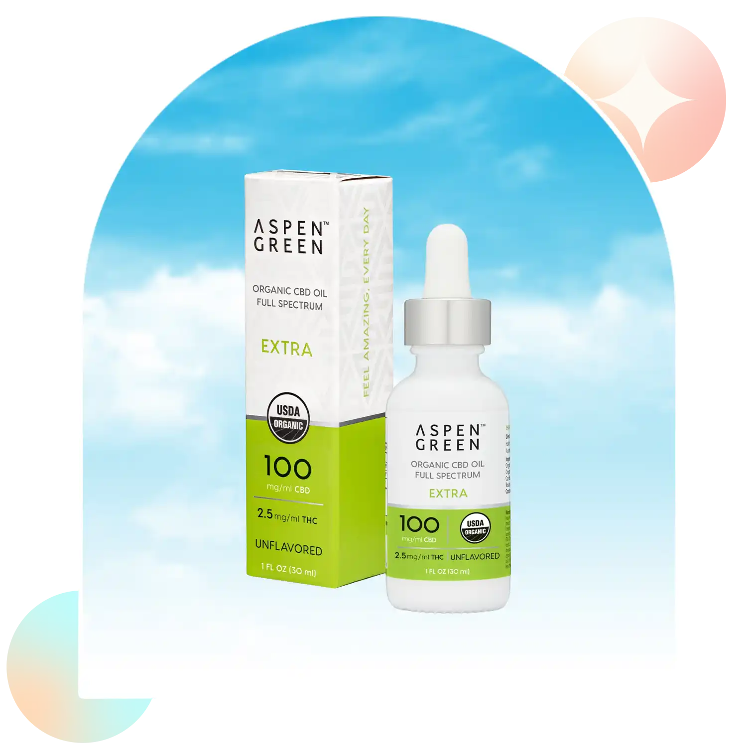 Extra Strength Unflavored CBD Oil 3000mg – Aspen Green