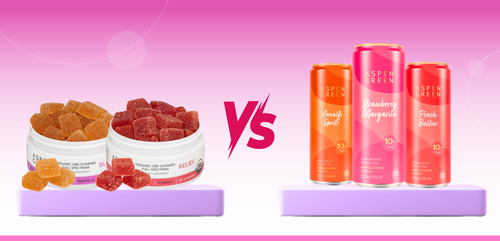 THC Drinks vs Edibles: Which Cannabis Experience Is Right for You - Aspengreen