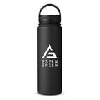 Aspen Green Black Tumbler with Lid