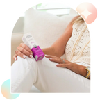 Woman holding Aspen Green Bliss CBD Oil box