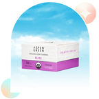 Aspen Green Bliss Full Spectrum CBD Gummies box; USDA Certified Organic, Lemon flavor, 30 gummies.