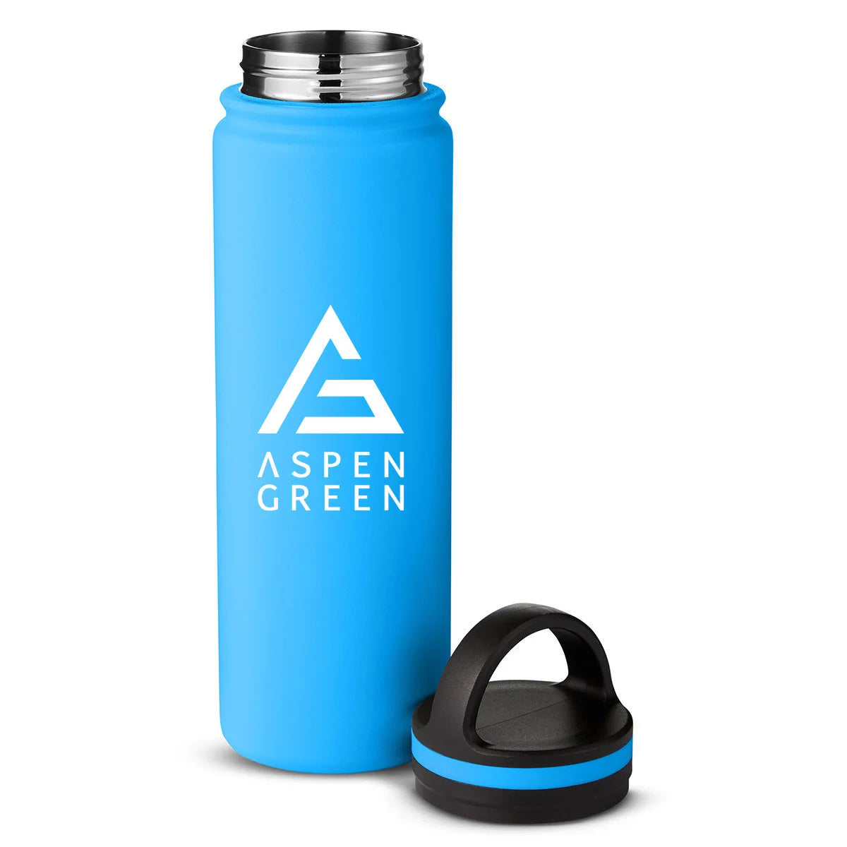 Aspen Green Blue Tumbler Lid Off