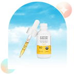 Aspen Green Calm CBD Oil tincture bottle with a dropper leaning against the bottle.
