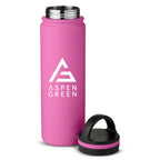 Aspen Green Charity Pink Tumbler Lid Off