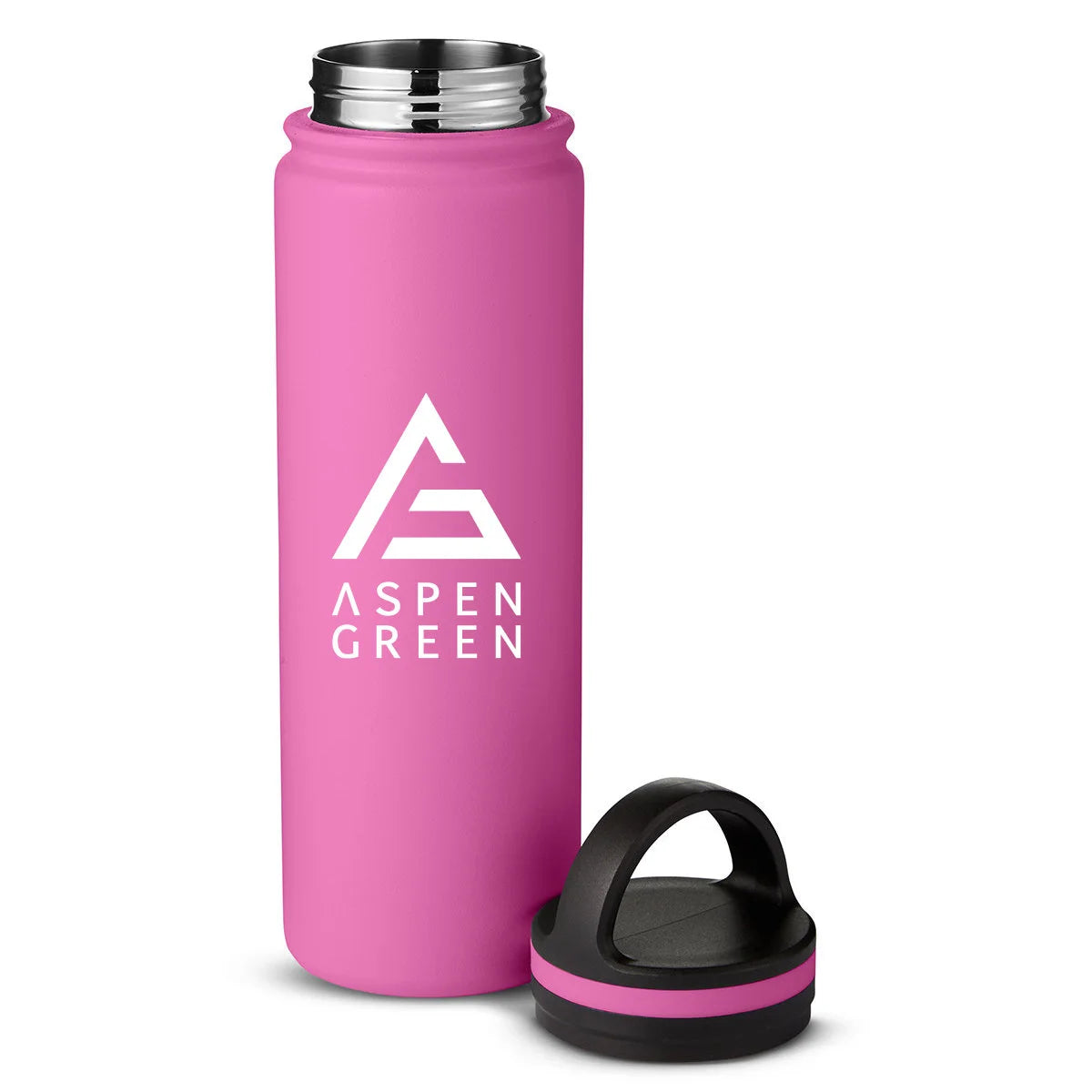 Aspen Green Charity Pink Tumbler Lid Off