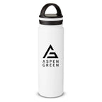 Aspen Green White Tumbler with Lid