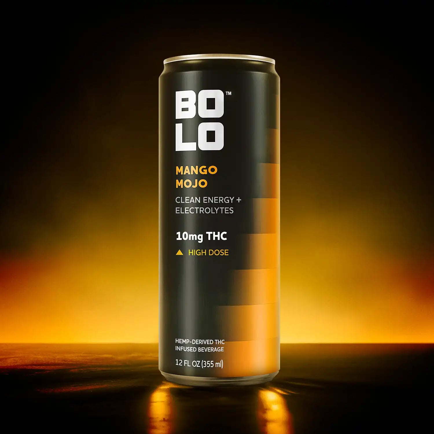 BOLO Mango Mojo 10mg THC drink front view